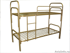 кровати металлические одноярусные для санаториев, двухъярусные для рабочих, опт - Изображение #1, Объявление #695571